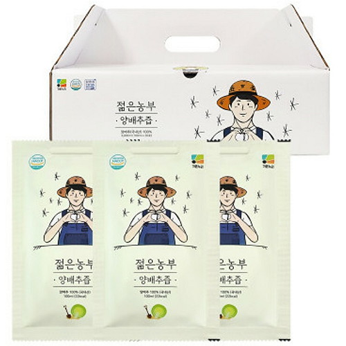 가온누리 푸릇담 젊은농부 양배추즙 100ml 30포 (1개)_이미지
