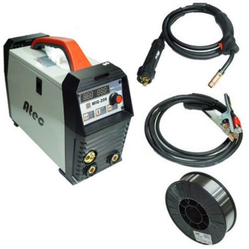 에이텍 휴대용 논가스 미그 용접기 MIG-200
