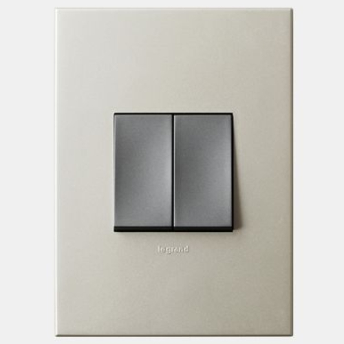 르그랑코리아 아테오 상하동작 스위치 2구 3로 샴페인_이미지