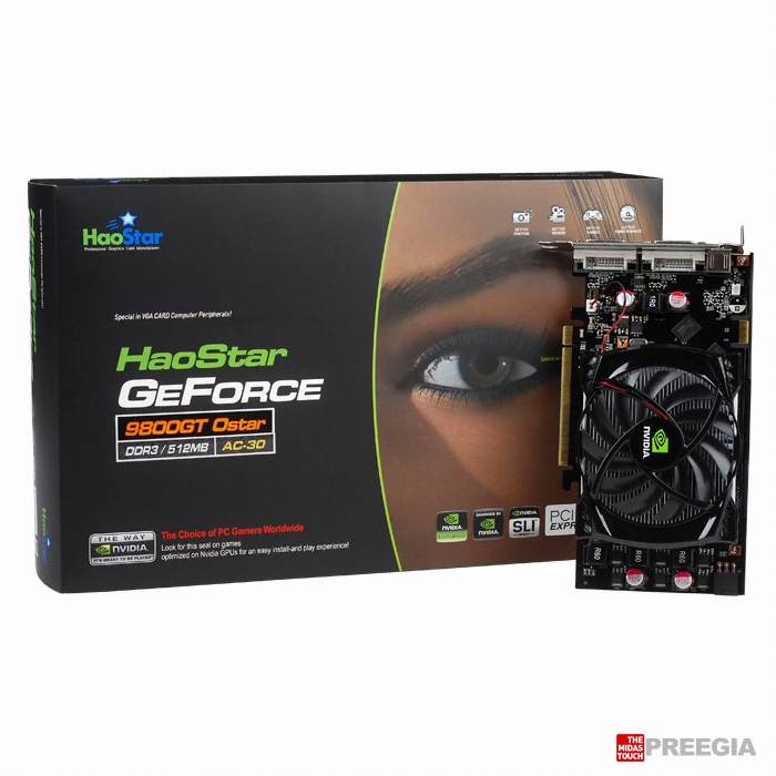 HAOSTAR ������ 9800GT Ostar DDR3 512MB AC30
