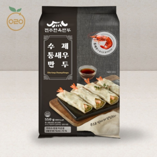 나래식품 전주한옥만두 통새우만두 550g (3개)_이미지