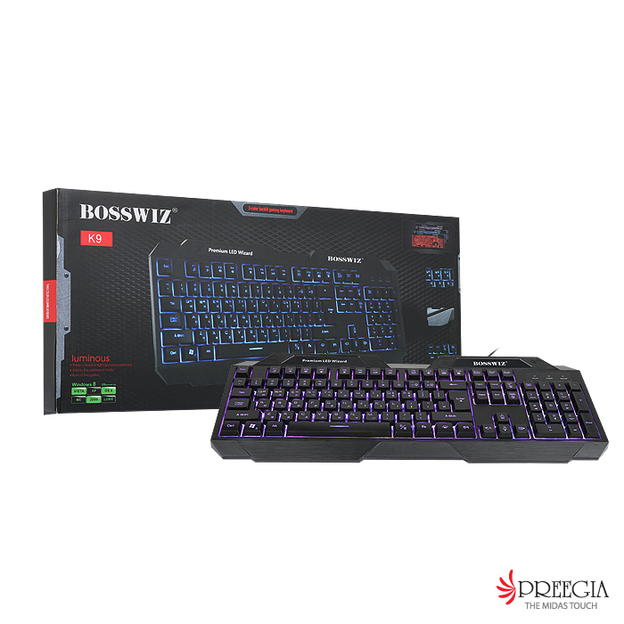 ���̿��ڸ��� BOSSWIZ K9 LED ���̹� Ű����