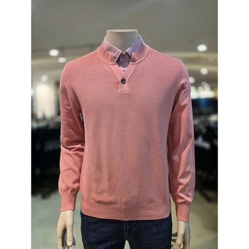 세정 인디안 MARIO 솔리드 이중에리 니트 티셔츠MIE-BP4S-C40