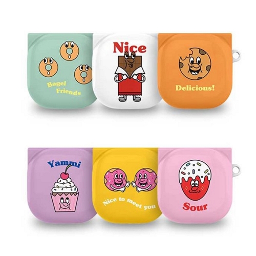 갤럭시 버즈 프로/라이브 원바디 디저트친구들 하드 케이스