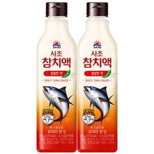 사조대림 <b>참치</b><b>액</b> 칼칼한맛 500g