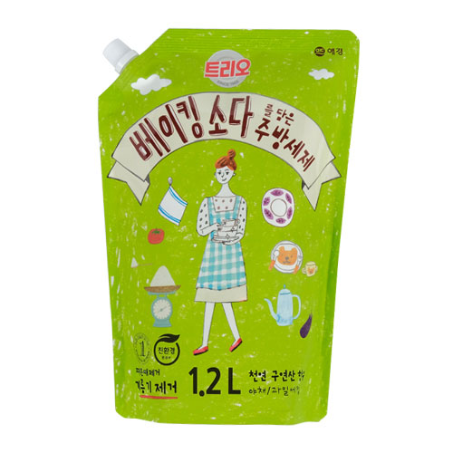 트리오 베이킹소다를 담은 주방세제 1.2L (2개)_이미지
