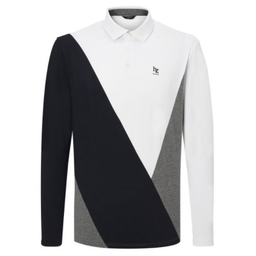 헤지스골프 컬러블록 긴팔폴로티셔츠 WPTS1A008WT