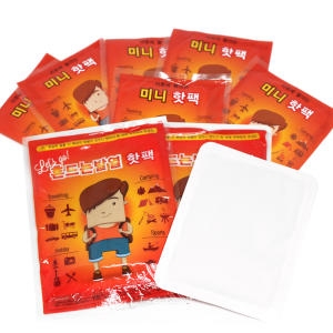 미니  붙이는 핫팩 파스형 옷 양말 발바닥 허리 보온 일회용 캠핑 등산 발열 부착 안전인증