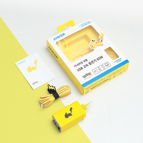 ANKER 포켓몬 에디션 PD PPS 65W 3포트 GaN 충전기 B2668 해외구매_이미지