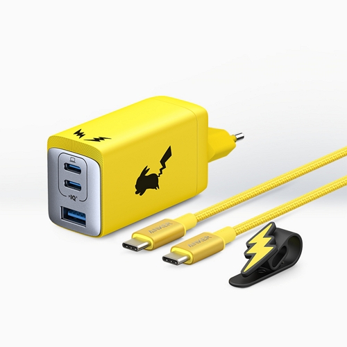 ANKER 포켓몬 에디션 PD PPS 65W 3포트 GaN 충전기 B2668 해외구매_이미지