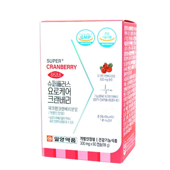 일양약품  하모네 슈퍼플러스 요로케어 크랜베리 60캡슐 (1개)