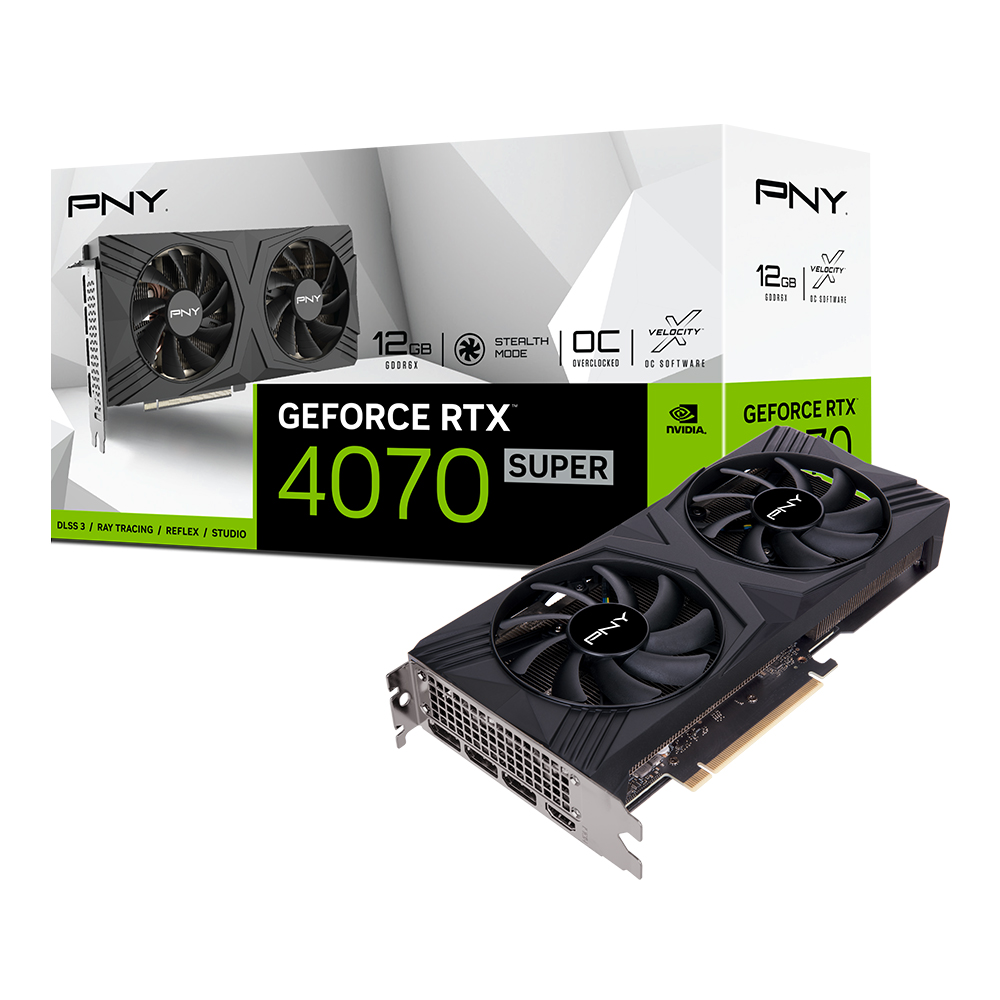 PNY 지포스 RTX 4070 SUPER VERTO OC D6X 12GB DF 한성컴퓨터_이미지