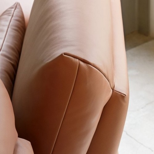 에싸 키보 스윙기능 베티버 천연통가죽 소파 3.5인용 (스툴별도)_이미지