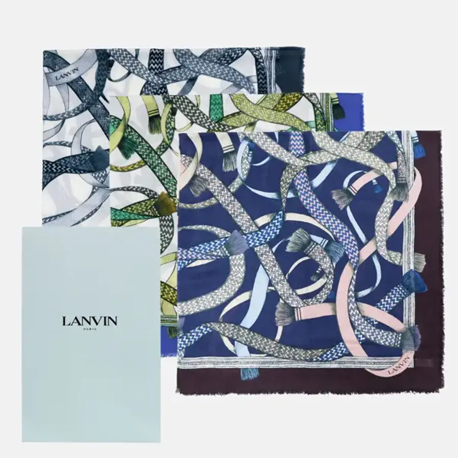 랑방 캐시미어 스퀘어 숄 6L1414_이미지