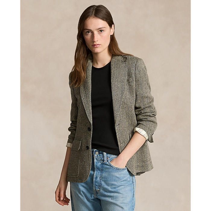 폴로랄프로렌 여성 헤링본 리넨 블렌드 블레이저 WMPOOTWN5V20216001_이미지