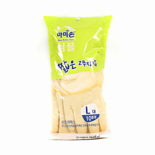 마미손 심플 짧은 고무장갑 아이보리 (대)이미지입니다. 누르면 해당 게시물로 새창이동합니다.