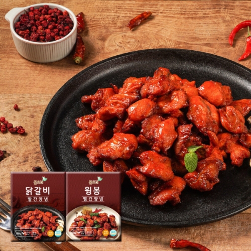 [불명] 풀토래 빨간양념 닭갈비 + 윙봉 세트 (1개)_이미지