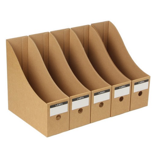 DIY 페이퍼 파일박스 3p세트 마블링  파일꽂이