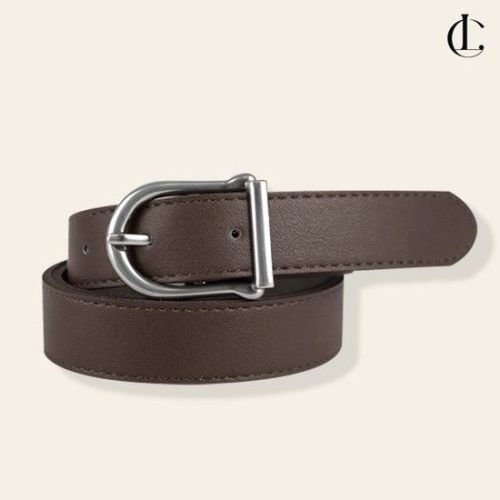 엘케이트 여성 벨트 무광 반원 버클 허리띠 340YDU