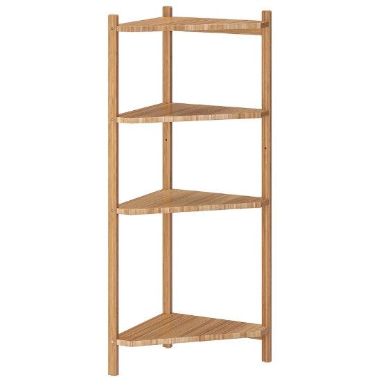 이케아 로그룬드 코너선반 장식장 4단 원목 340