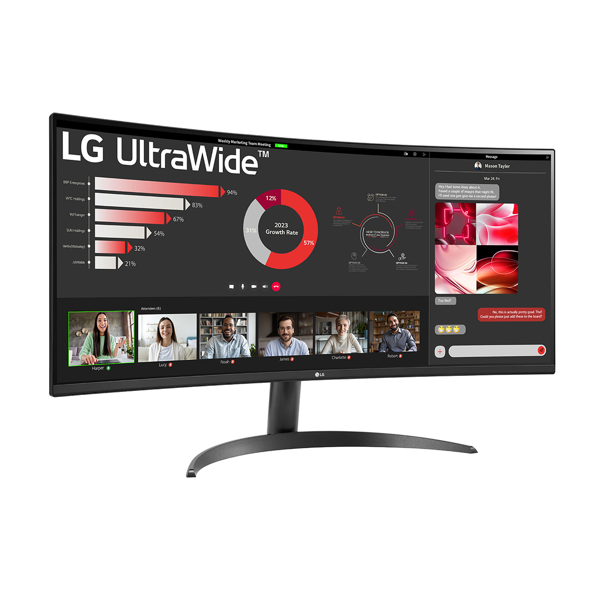 LG전자 울트라와이드 34WR50QK (중고)_이미지