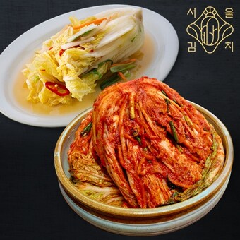 서울김치 이선희 명인 포기 8kg + <b>백김치</b> 3kg