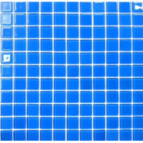 유니디자인 유리 모자이크타일 5mm 모노 03 블루 (1장, 30cm x 30cm)_이미지