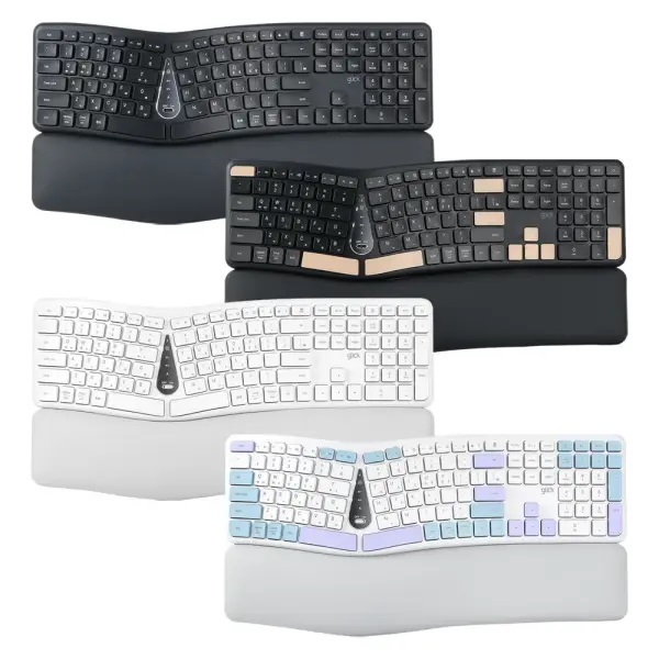 지클릭커 OFFICEPRO EK300 인체공학 무선 (스카이 블루)