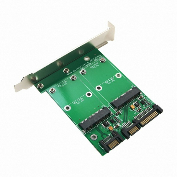 라이트컴 COMS mSATA to SATA 변환 카드 2포트 (ITB168)