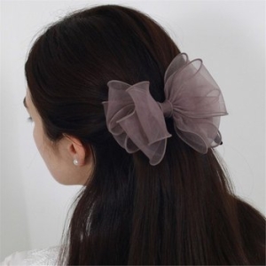 하스  See-through layered ribbon pin_BF065