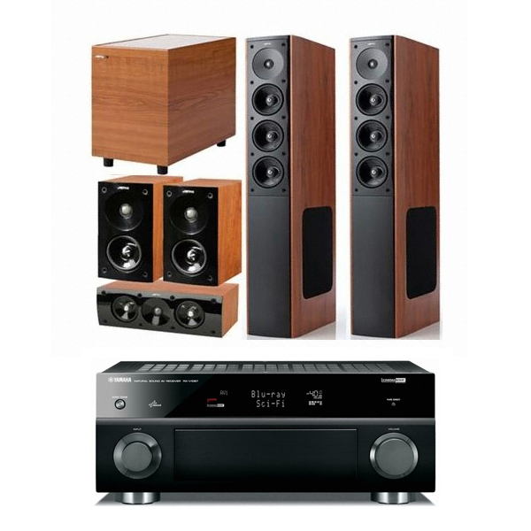 야모 S608 5.1채널 + 야마하 AV리시버 (RX-V1067, SUB-200)_이미지
