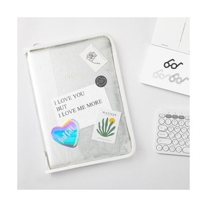 천유 글리터 클리어 스터디 파우치