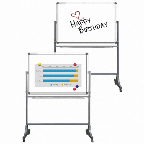금강칠판교구산업 이동식 양면 자석형 화이트보드세트 (150x120cm)_이미지
