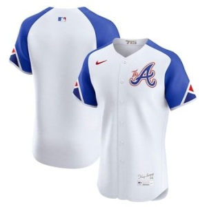  나이키 1185299 MLB 애틀랜타 브레이브스 시티 커넥트 엘리트 저지 화이트