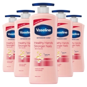 유니레버 바세린 인텐시브 케어 헬씨 핸드 앤 스트롱거 네일 로션 600ml (5개)