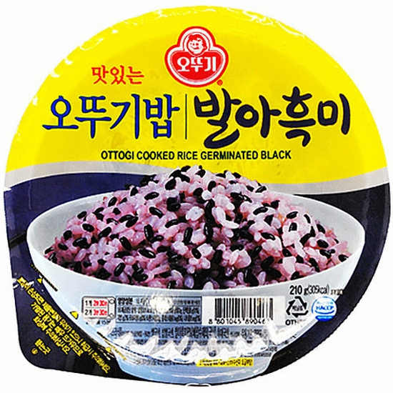 오뚜기 맛있는 오뚜기밥 발아흑미 210g (48개)_이미지