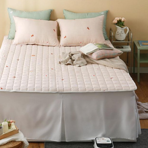 퍼피아지 로즈베이지 온수매트 커버 (더블, 140x200cm)_이미지