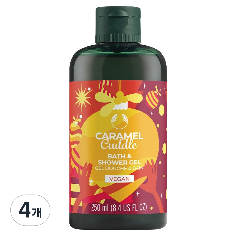 더바디샵 카라멜 커들 배쓰&샤워 젤 250ml (4개)_이미지