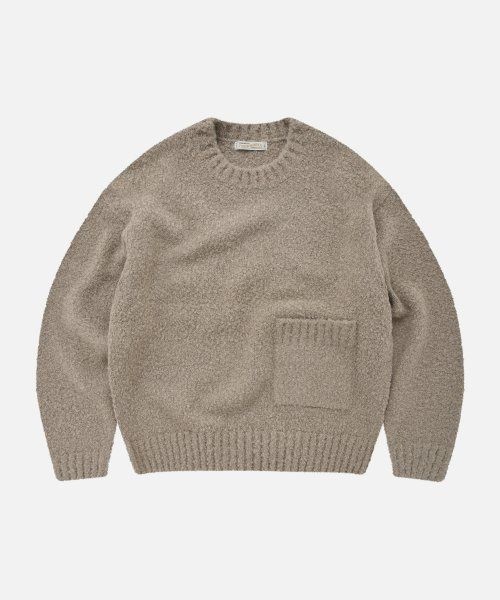 아페쎄 프리즘웍스 FRIZMWORKS A BOUCLE KNIT _ COCOA FZW20KN017 340473