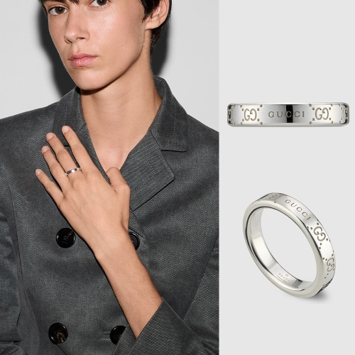 구찌 시그니처 GG 링 실버 반지 814712 J8400 8106_이미지