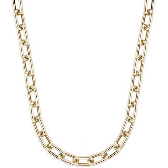 로이드 모던브리티쉬 7.3mm 앵글 클립 18K GOLD 목걸이 LNC23018G