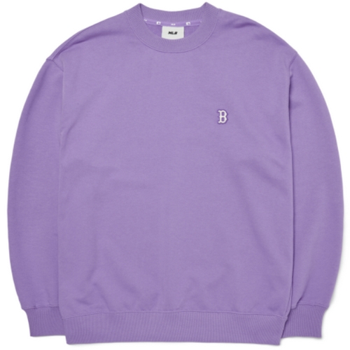 MLB 스몰로고 오버핏 맨투맨 보스턴 레드삭스 3AMTB0124 (43LDS, 라벤더)