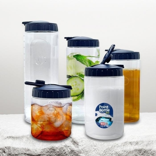 포인트 페트지물병 500ml 플라스틱물통 식탁물병