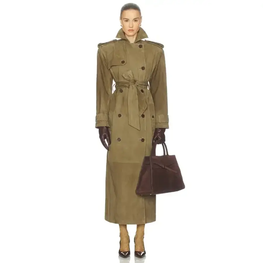 EnC 포워드직영몰 Helsa SUEDE TR H COAT 코트 HLSA-WO102 Shirts Tops_이미지