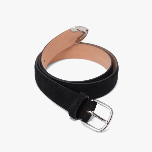 �������ý��ڸ��� SADDLERS ���鷯�� SG02 CALF METAL TIP BELT SUEDE BLACK /SDE1M80006A98