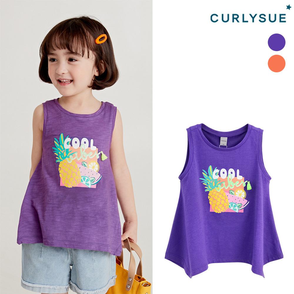컬리수 아트웍 슬럽티셔츠 C212TSG13P