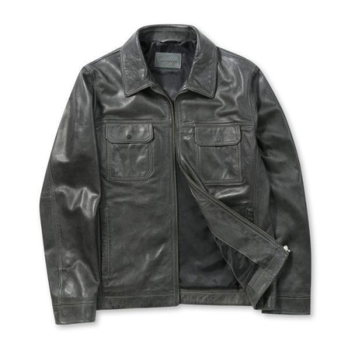 BRUDX26351KHX 세미베지터블 양가죽 트러커