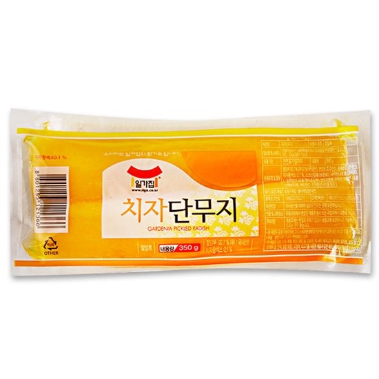 일미농수산 일가집 치자단무지 350g (1개)_이미지