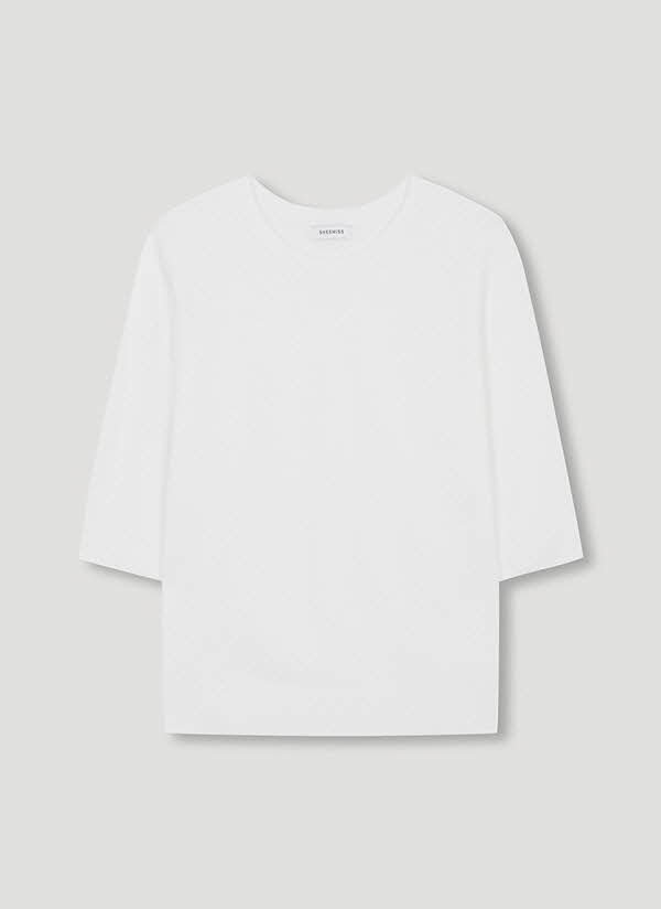 쉬즈미스 홀가먼트 시스루 니트 탑 SWKPOM21170