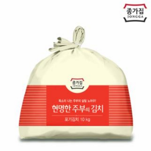 종가 현명한 주부의 포기김치 10kg이미지입니다. 누르면 해당 게시물로 새창이동합니다.